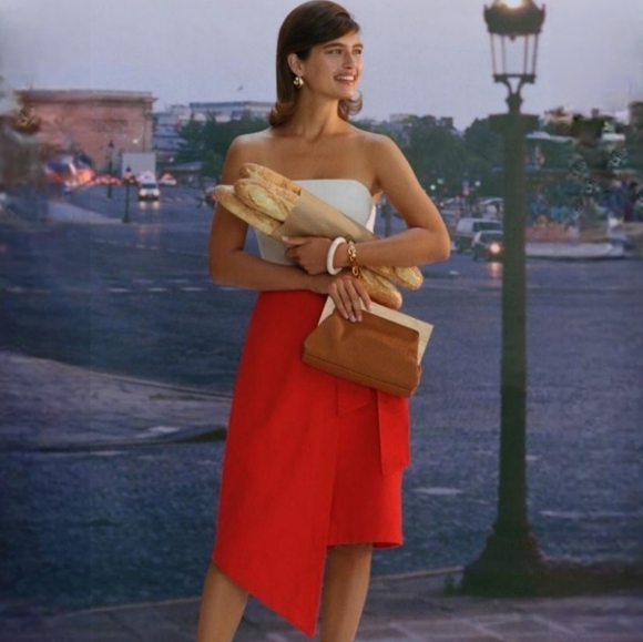 Anthropologie Maeve Asymmetrical Wrap Mini Skirt 12 - Picture 1 of 8